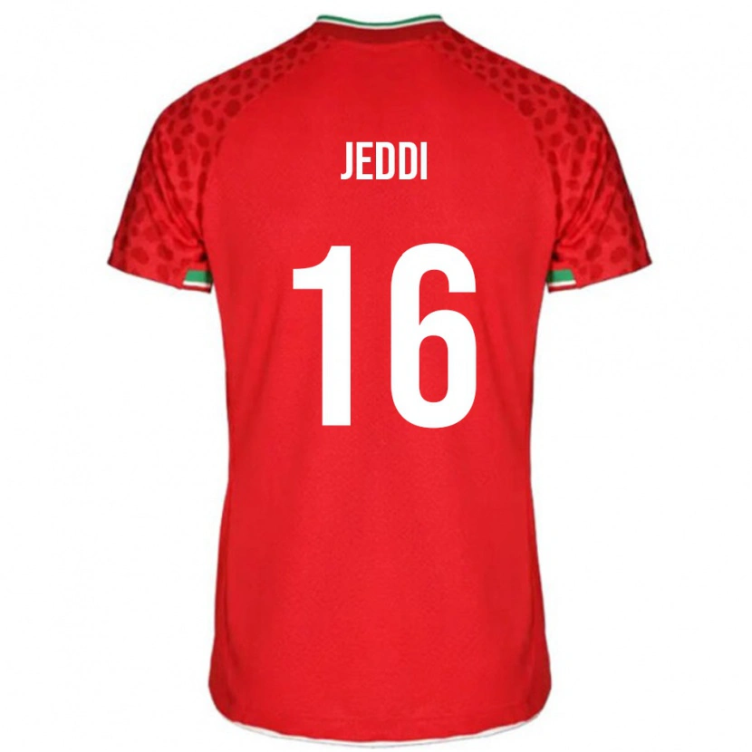 Danxen Herren Iran Amirreza Jeddi #16 Rot Auswärtstrikot Trikot 24-26 T-Shirt