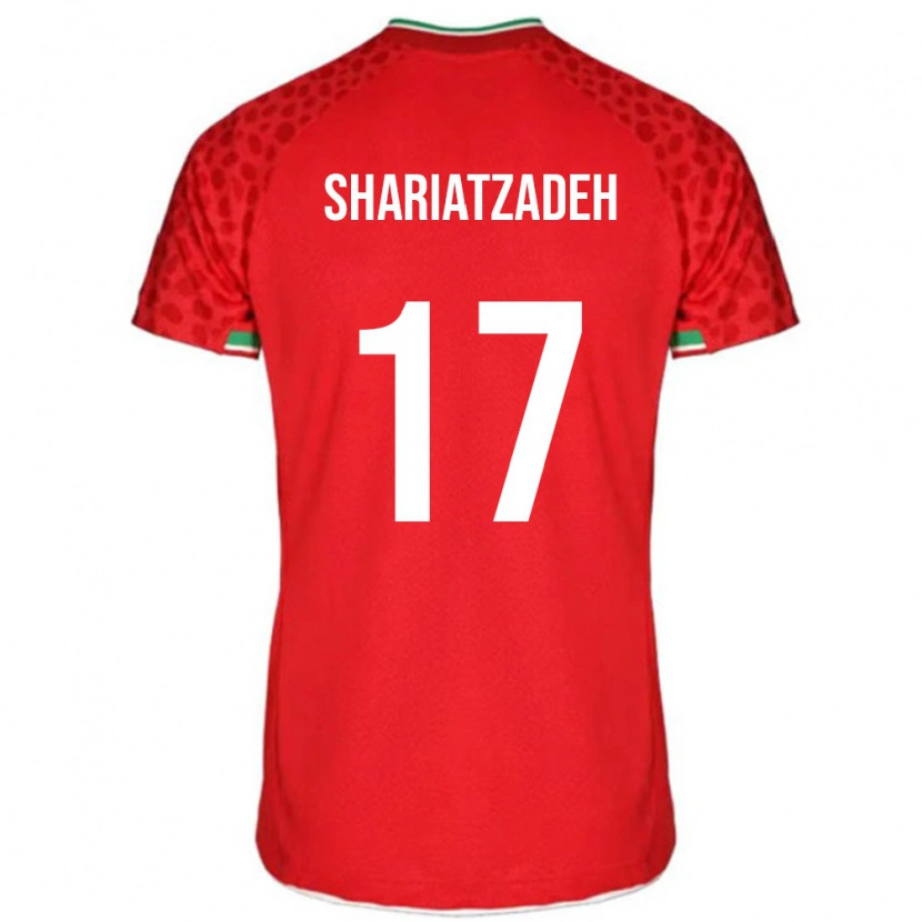 Danxen Herren Iran Ahmad Shariatzadeh #17 Rot Auswärtstrikot Trikot 24-26 T-Shirt