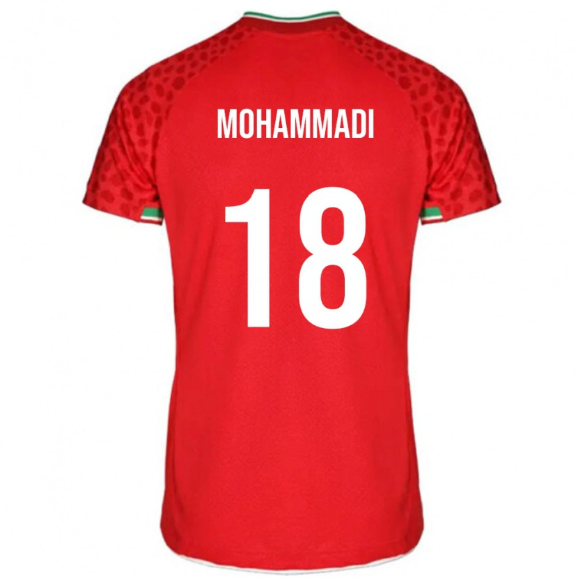 Danxen Herren Iran Melika Mohammadi #18 Rot Auswärtstrikot Trikot 24-26 T-Shirt