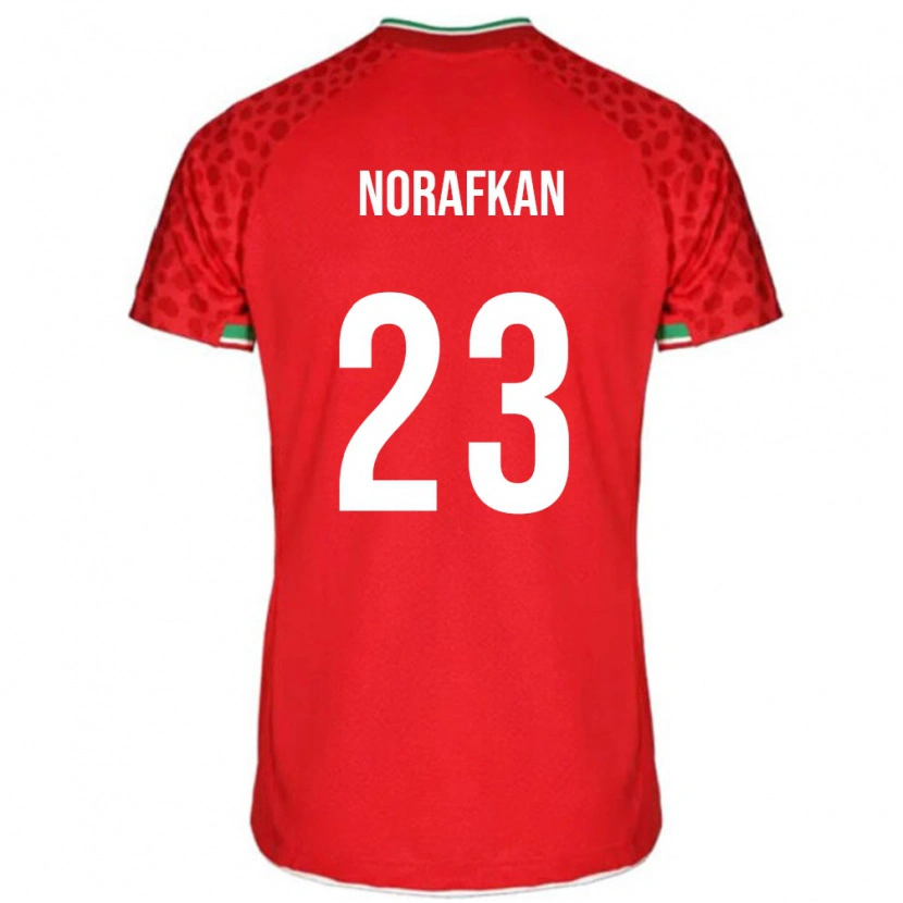 Danxen Herren Iran Omid Norafkan #23 Rot Auswärtstrikot Trikot 24-26 T-Shirt