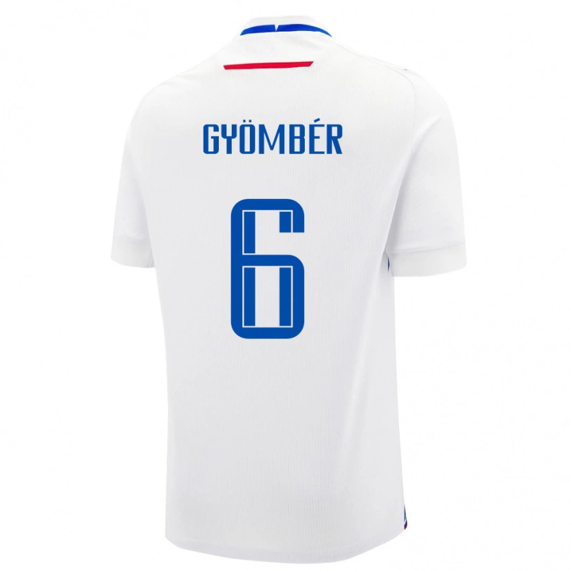 Danxen Herren Slowakei Norbert Gyömbér #6 Weiß Auswärtstrikot Trikot 24-26 T-Shirt