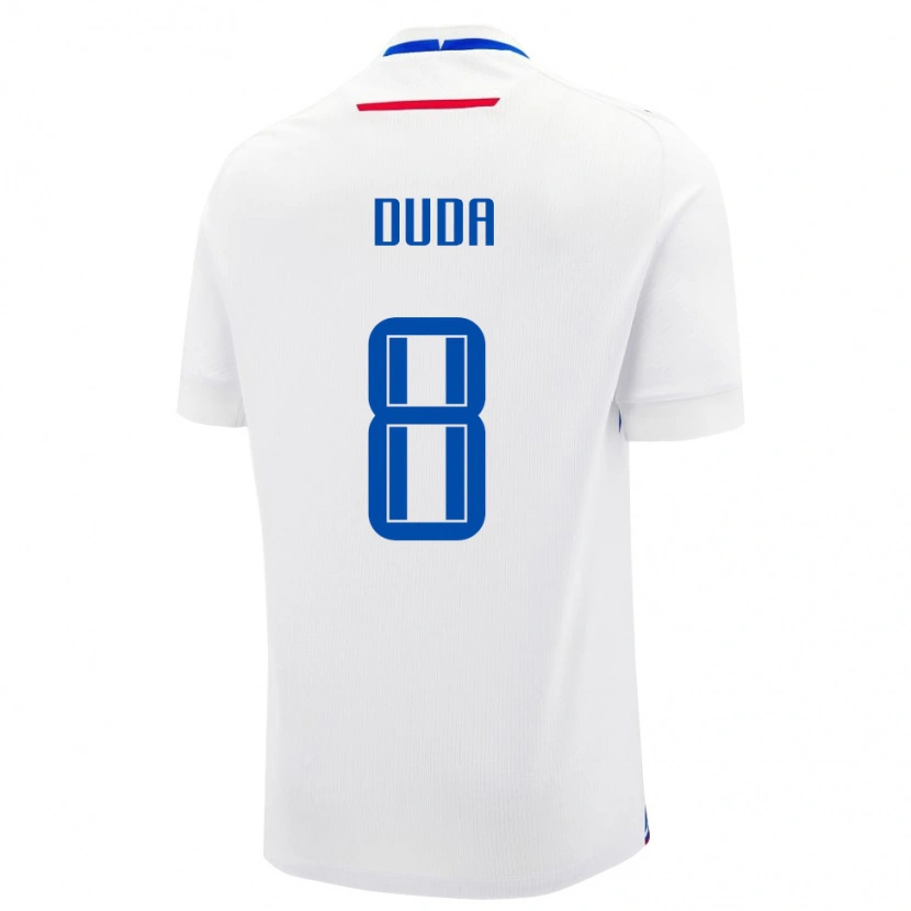 Danxen Herren Slowakei Ondrej Duda #8 Weiß Auswärtstrikot Trikot 24-26 T-Shirt