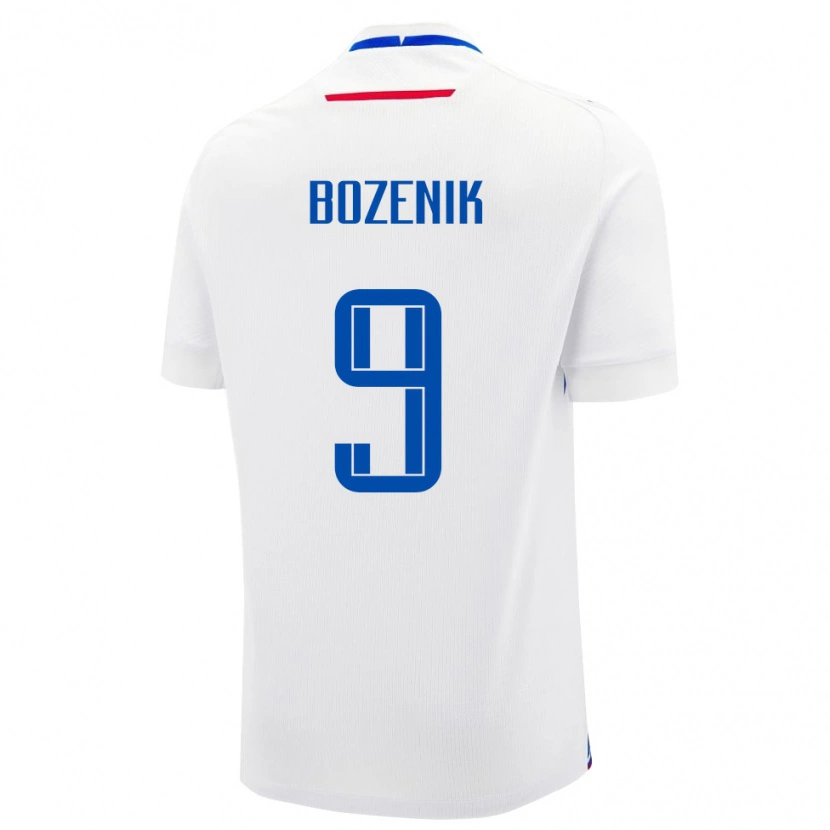 Danxen Herren Slowakei Robert Bozenik #9 Weiß Auswärtstrikot Trikot 24-26 T-Shirt