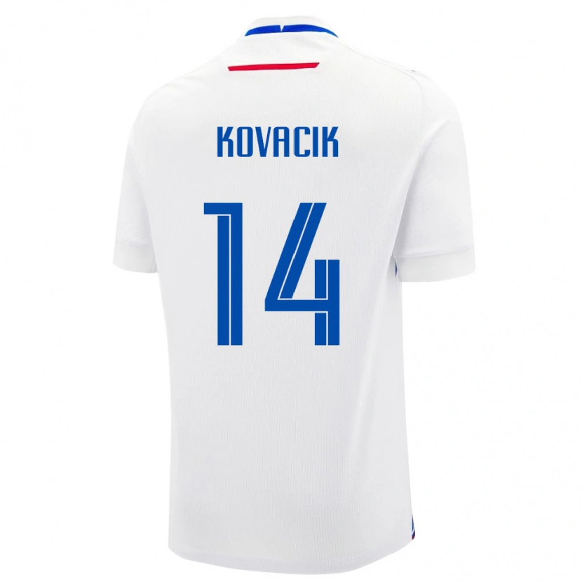 Danxen Herren Slowakei Peter Kovacik #14 Weiß Auswärtstrikot Trikot 24-26 T-Shirt