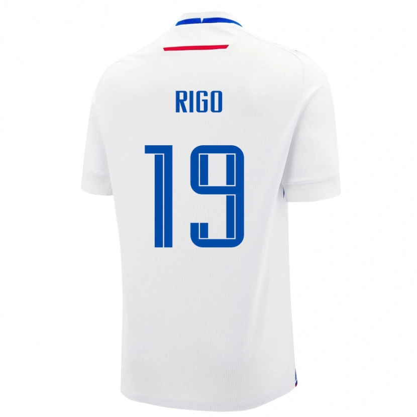 Danxen Herren Slowakei Tomas Rigo #19 Weiß Auswärtstrikot Trikot 24-26 T-Shirt