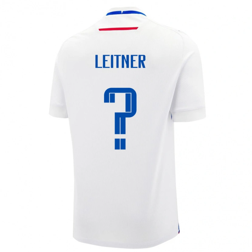 Danxen Herren Slowakei Patrik Leitner #0 Weiß Auswärtstrikot Trikot 24-26 T-Shirt
