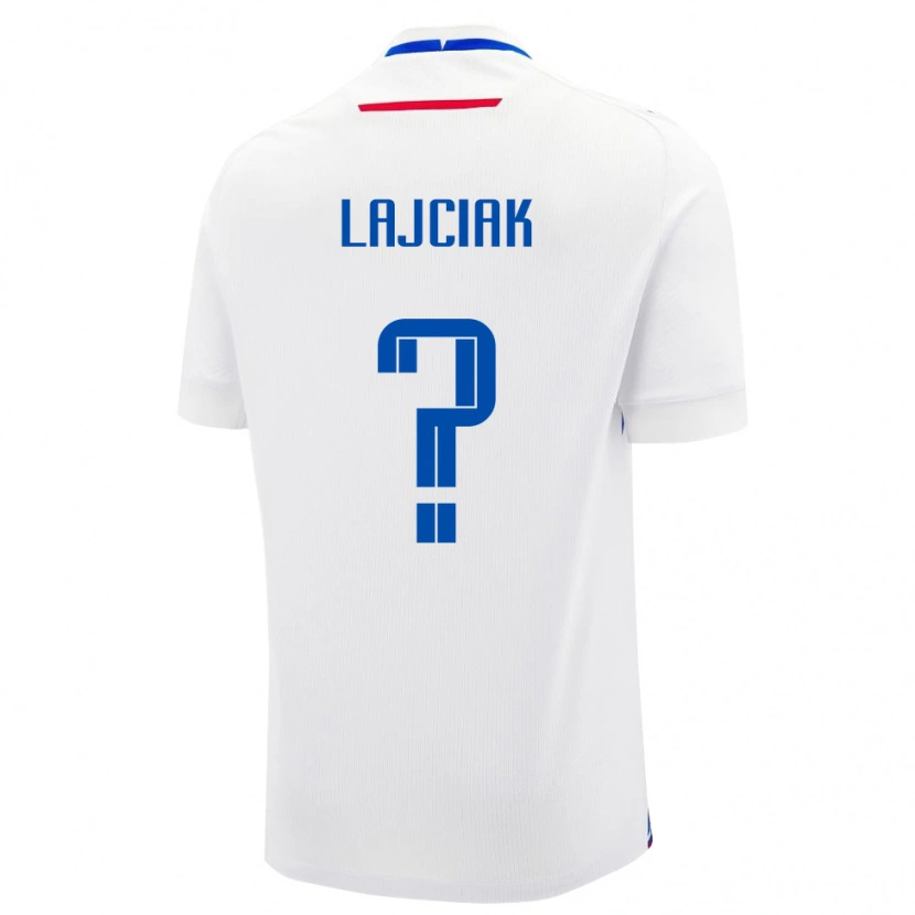 Danxen Herren Slowakei Alex Lajciak #0 Weiß Auswärtstrikot Trikot 24-26 T-Shirt