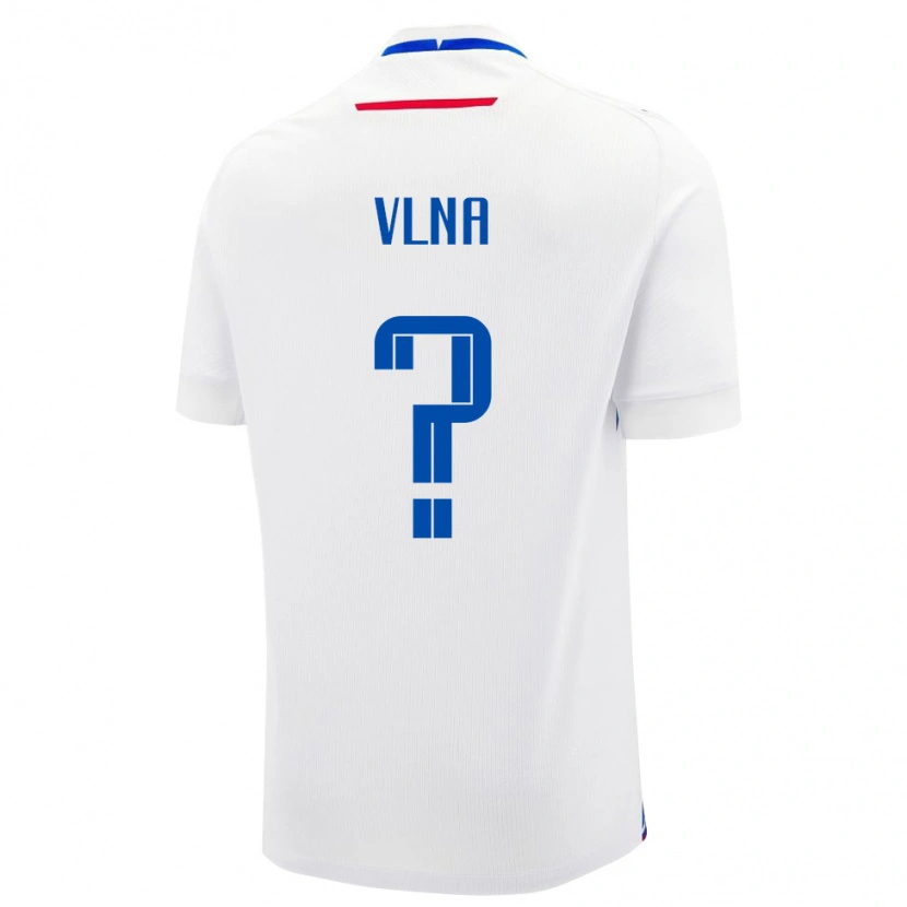 Danxen Herren Slowakei Simon Vlna #0 Weiß Auswärtstrikot Trikot 24-26 T-Shirt