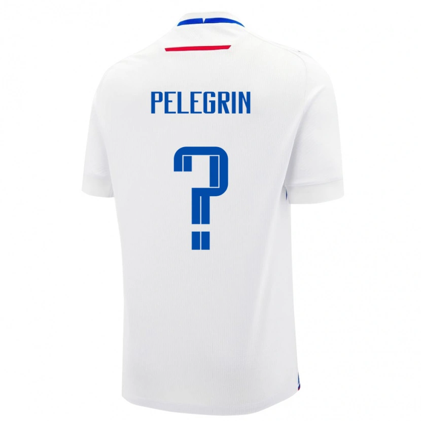 Danxen Herren Slowakei Lukas Pelegrin #0 Weiß Auswärtstrikot Trikot 24-26 T-Shirt