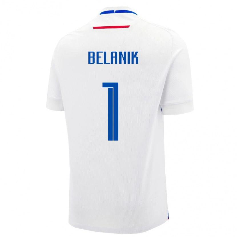 Danxen Herren Slowakei Samuel Belanik #1 Weiß Auswärtstrikot Trikot 24-26 T-Shirt