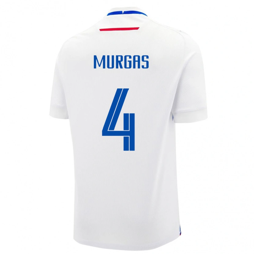 Danxen Herren Slowakei Jan Murgas #4 Weiß Auswärtstrikot Trikot 24-26 T-Shirt