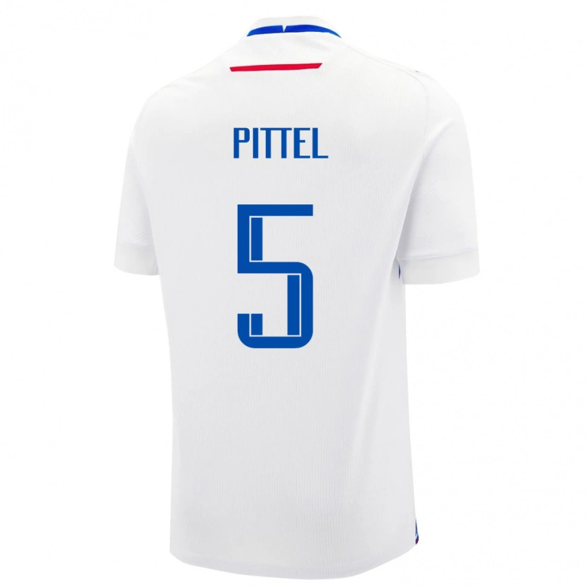 Danxen Herren Slowakei Peter Pittel #5 Weiß Auswärtstrikot Trikot 24-26 T-Shirt
