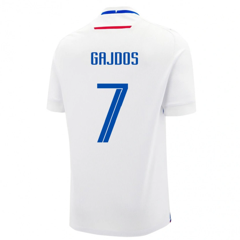 Danxen Herren Slowakei Artur Gajdos #7 Weiß Auswärtstrikot Trikot 24-26 T-Shirt