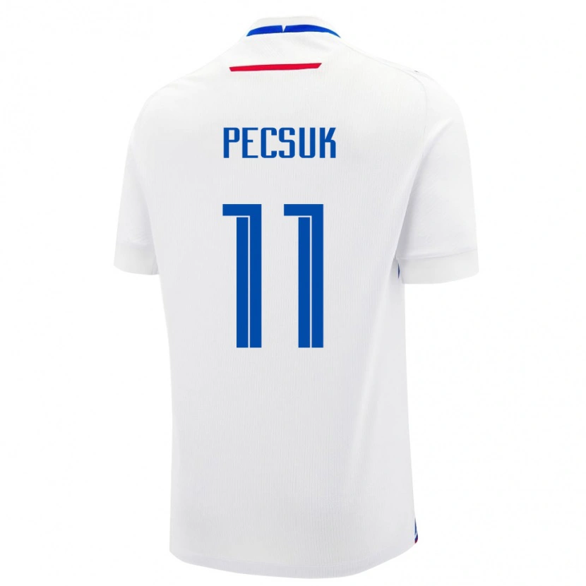 Danxen Herren Slowakei Dominik Pecsuk #11 Weiß Auswärtstrikot Trikot 24-26 T-Shirt