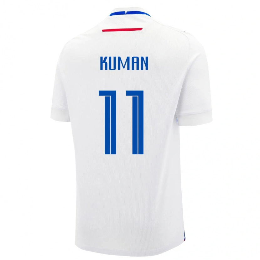Danxen Herren Slowakei Lukas Kuman #11 Weiß Auswärtstrikot Trikot 24-26 T-Shirt