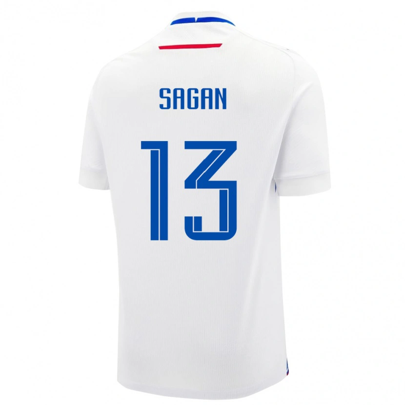 Danxen Herren Slowakei Samuel Sagan #13 Weiß Auswärtstrikot Trikot 24-26 T-Shirt