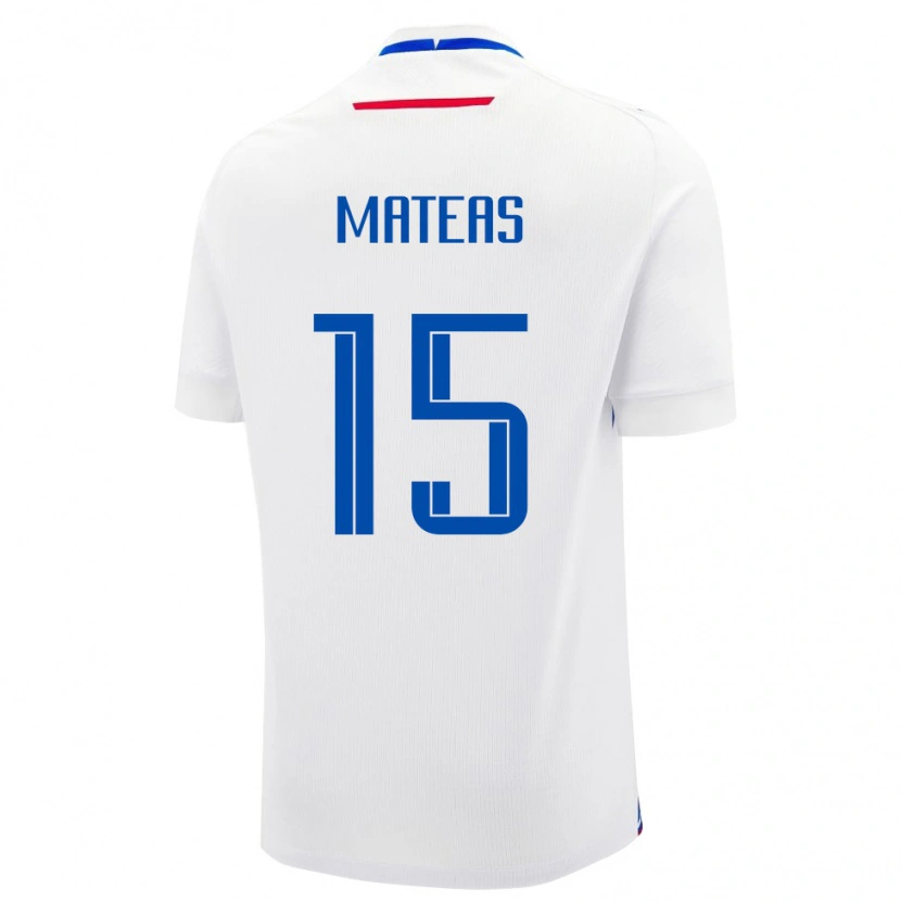 Danxen Herren Slowakei Maxim Mateas #15 Weiß Auswärtstrikot Trikot 24-26 T-Shirt