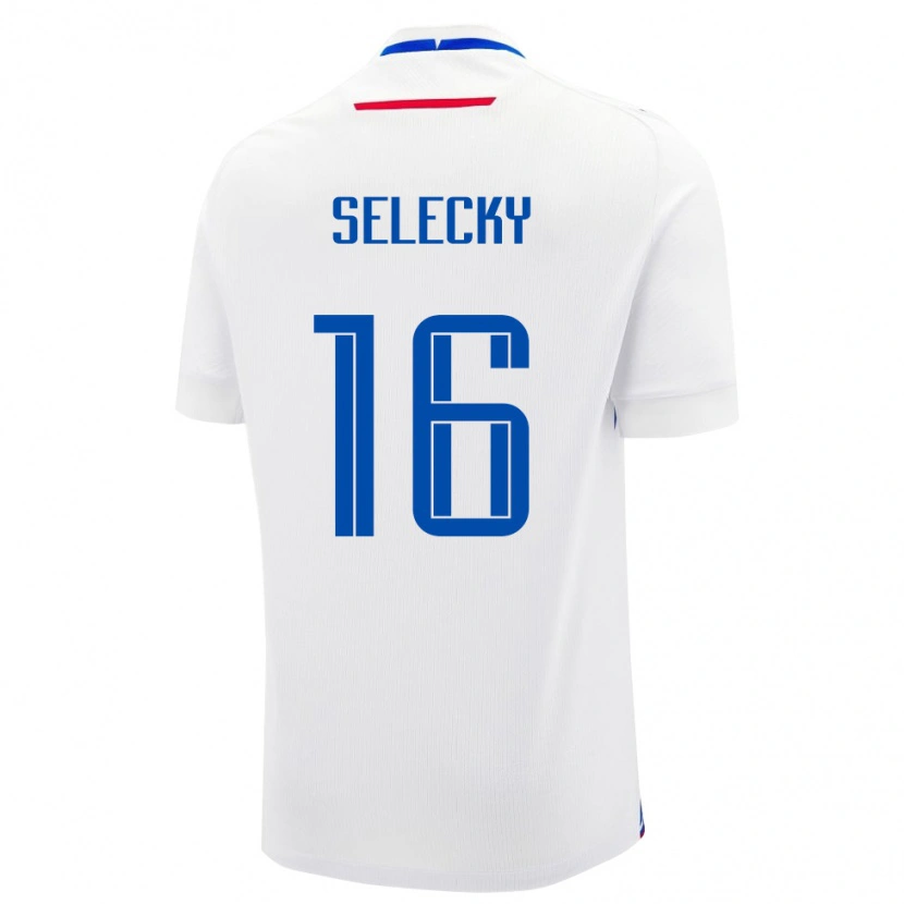 Danxen Herren Slowakei Alexander Selecky #16 Weiß Auswärtstrikot Trikot 24-26 T-Shirt