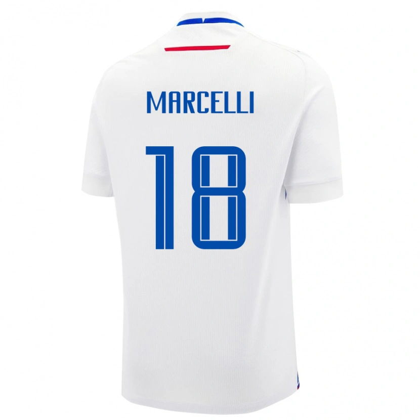 Danxen Herren Slowakei Nino Marcelli #18 Weiß Auswärtstrikot Trikot 24-26 T-Shirt