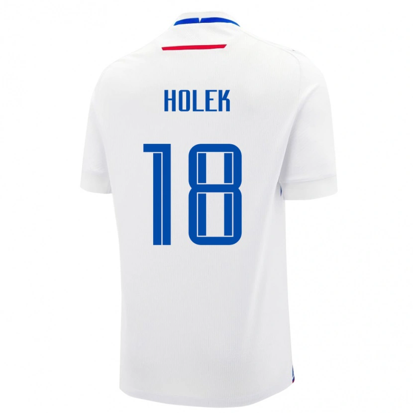 Danxen Herren Slowakei Jakub Holek #18 Weiß Auswärtstrikot Trikot 24-26 T-Shirt