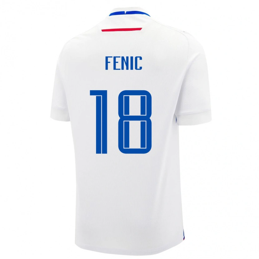 Danxen Herren Slowakei Oliver Fenic #18 Weiß Auswärtstrikot Trikot 24-26 T-Shirt