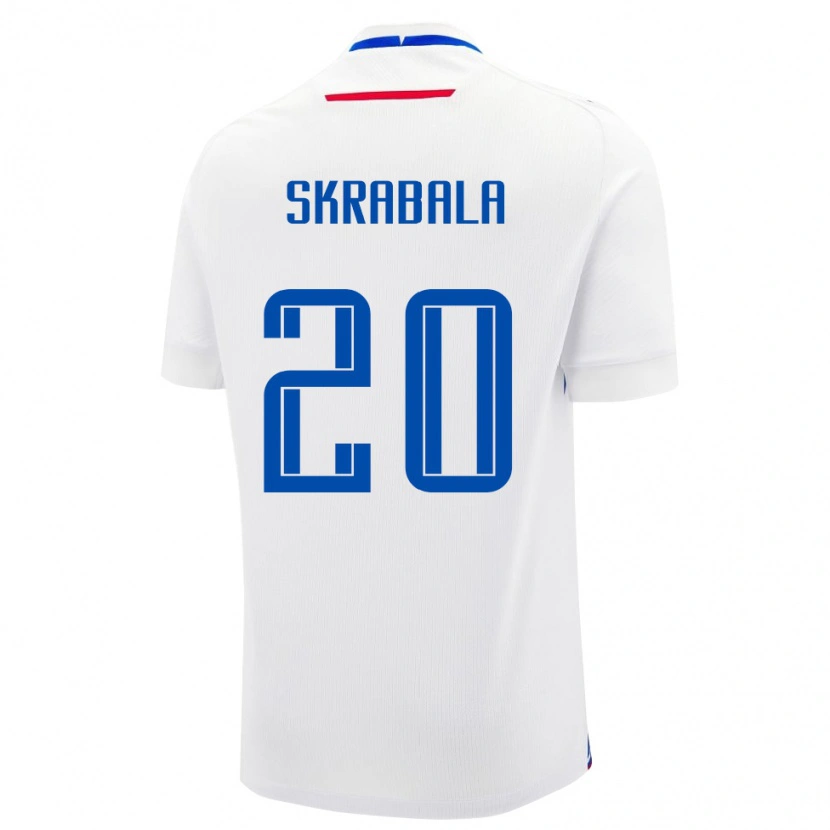 Danxen Herren Slowakei Marko Skrabala #20 Weiß Auswärtstrikot Trikot 24-26 T-Shirt