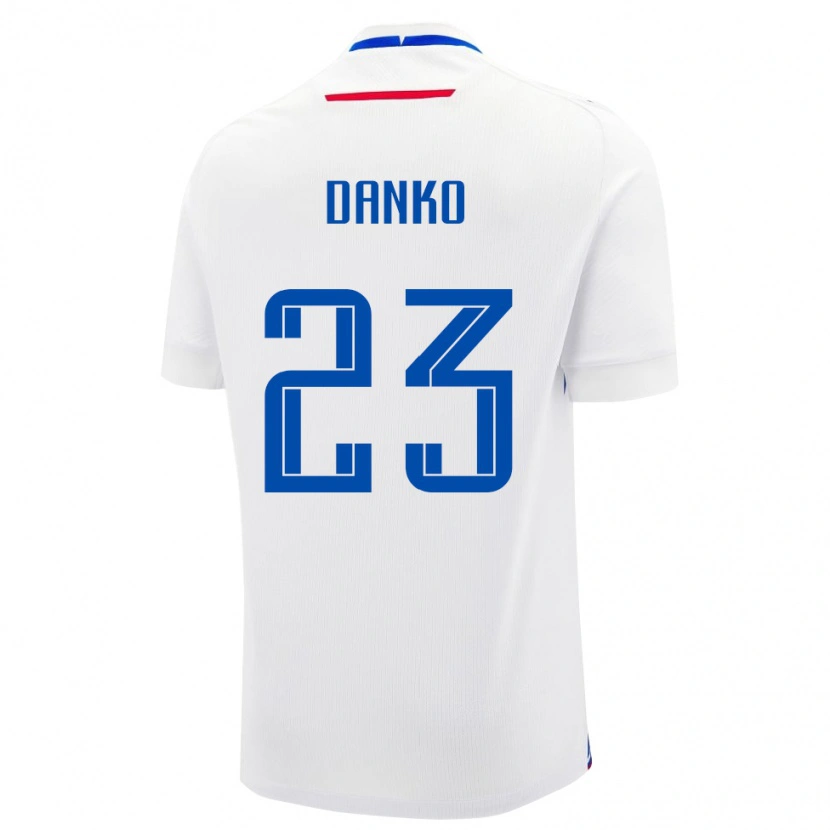 Danxen Herren Slowakei Adam Danko #23 Weiß Auswärtstrikot Trikot 24-26 T-Shirt