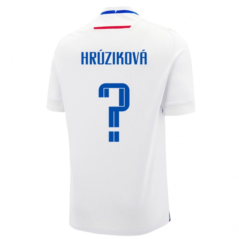 Danxen Herren Slowakei Darina Hrúziková #0 Weiß Auswärtstrikot Trikot 24-26 T-Shirt