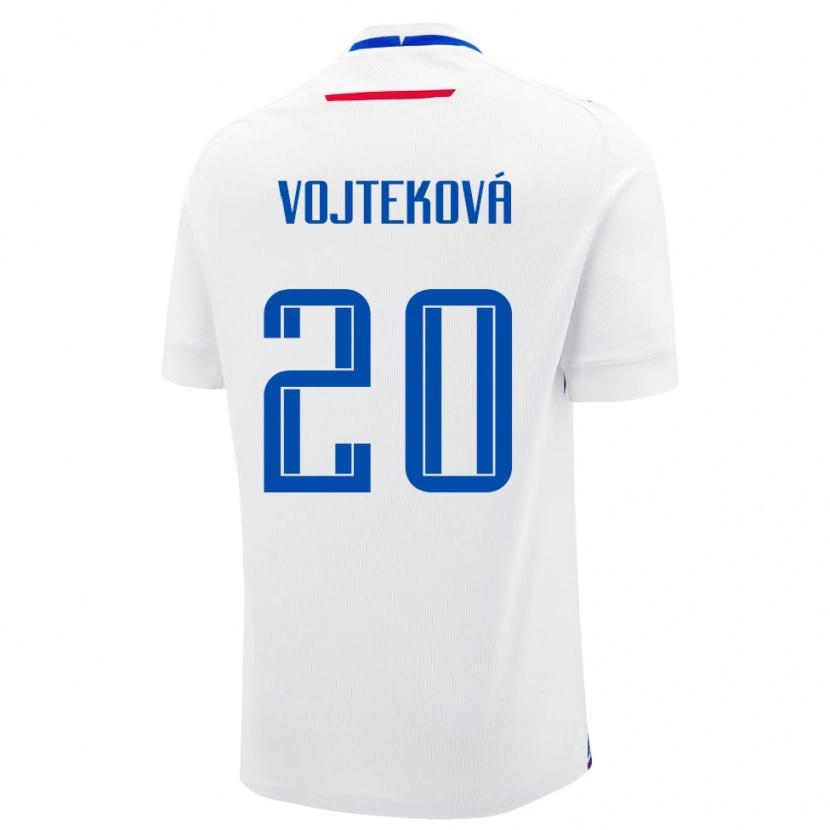 Danxen Herren Slowakei Jana Vojteková #20 Weiß Auswärtstrikot Trikot 24-26 T-Shirt