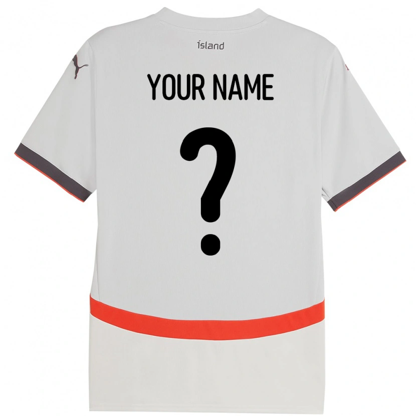 Danxen Herren Island Ihren Namen #0 Weiß Auswärtstrikot Trikot 24-26 T-Shirt