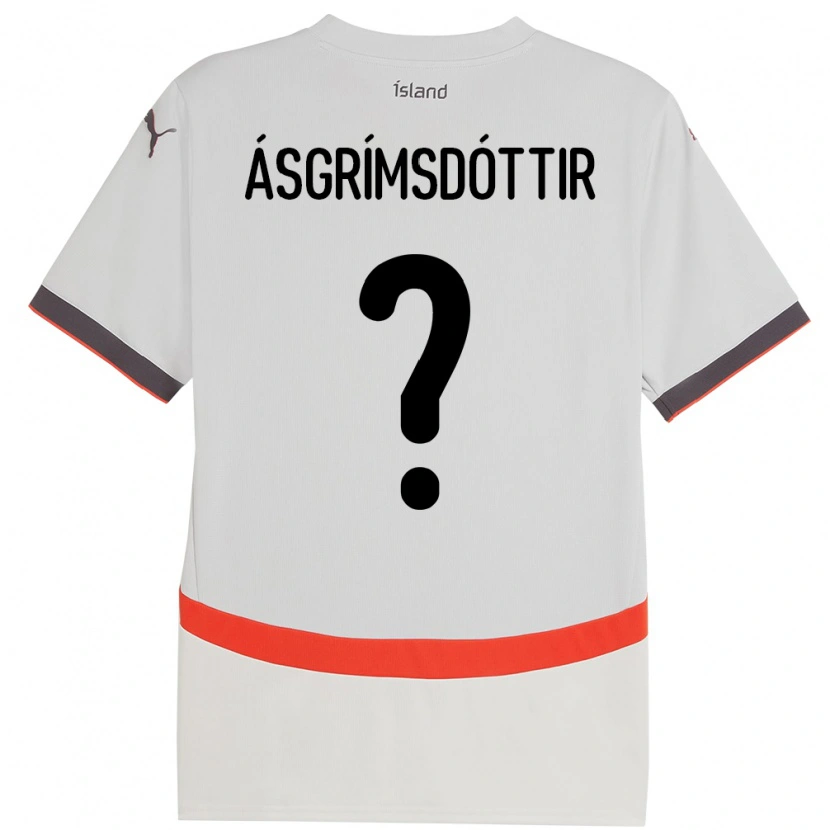 Danxen Herren Island Arna Ásgrímsdóttir #0 Weiß Auswärtstrikot Trikot 24-26 T-Shirt