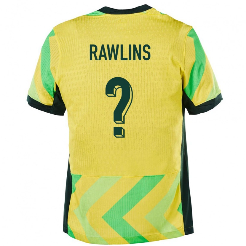 Danxen Damen Australien Joshua Rawlins #0 Golden Heimtrikot Trikot 24-26 T-Shirt