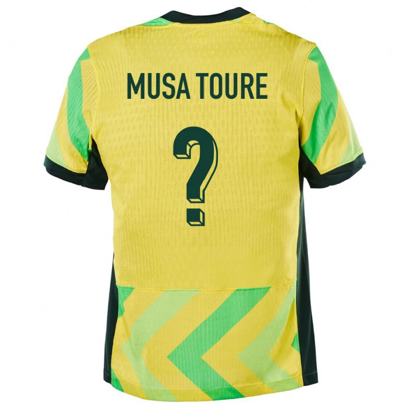 Danxen Damen Australien Musa Toure #0 Golden Heimtrikot Trikot 24-26 T-Shirt