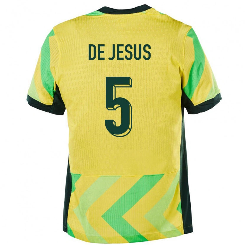 Danxen Damen Australien Zac De Jesus #5 Golden Heimtrikot Trikot 24-26 T-Shirt