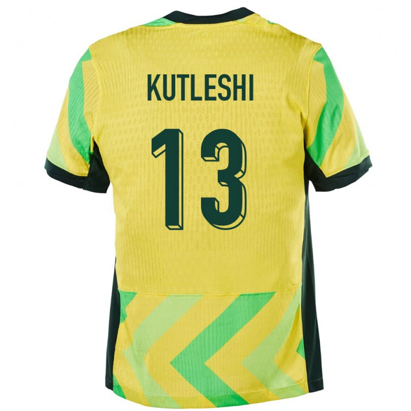 Danxen Damen Australien Besian Kutleshi #13 Golden Heimtrikot Trikot 24-26 T-Shirt