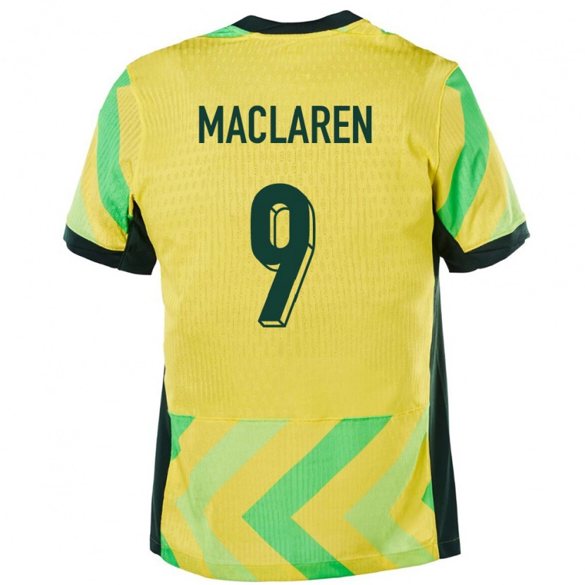 Danxen Damen Australien Jamie Maclaren #9 Golden Heimtrikot Trikot 24-26 T-Shirt