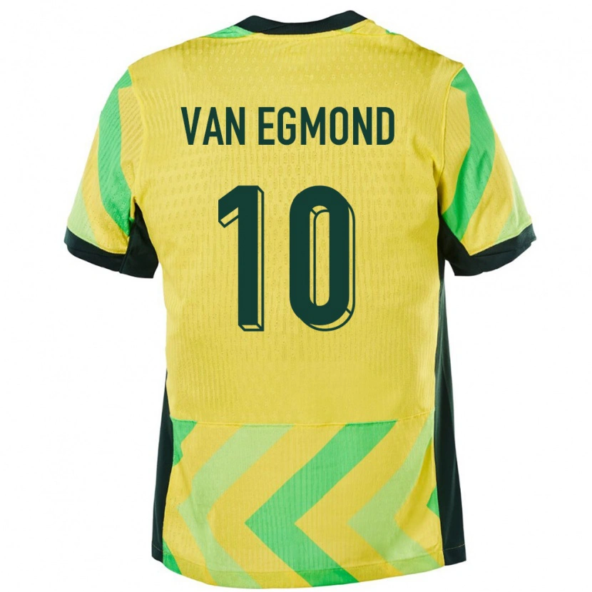 Danxen Damen Australien Emily Van Egmond #10 Golden Heimtrikot Trikot 24-26 T-Shirt