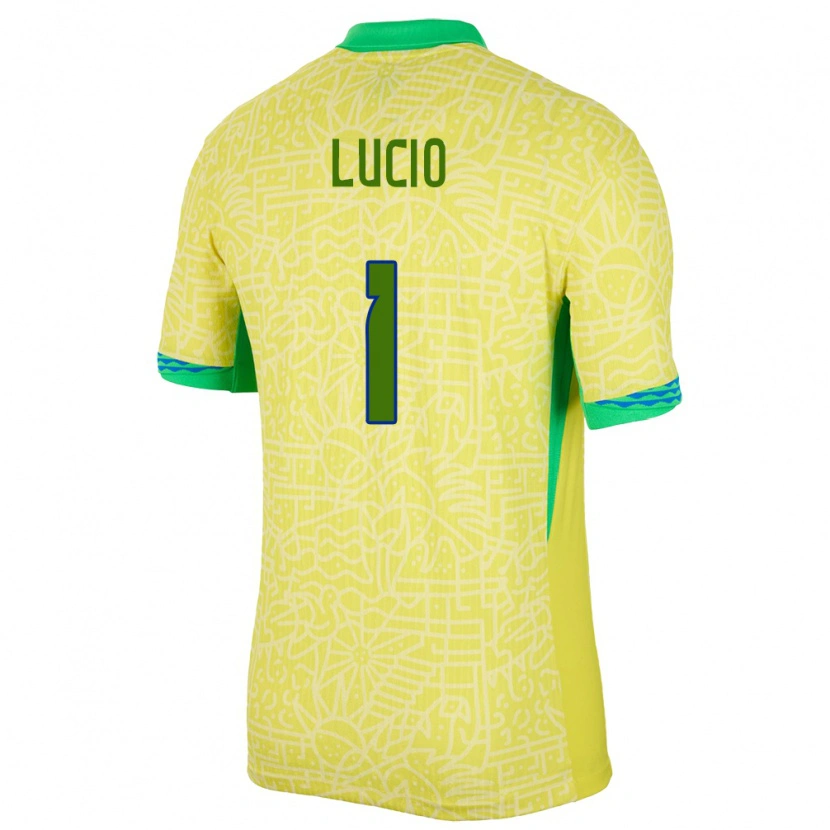 Danxen Damen Brasilien João Lucio #1 Gelb Heimtrikot Trikot 24-26 T-Shirt