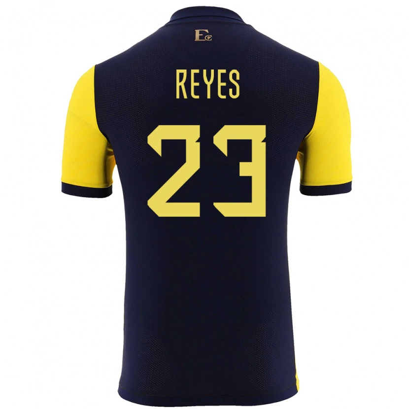 Danxen Damen Ecuador Maikel Reyes #23 Gelb Heimtrikot Trikot 24-26 T-Shirt