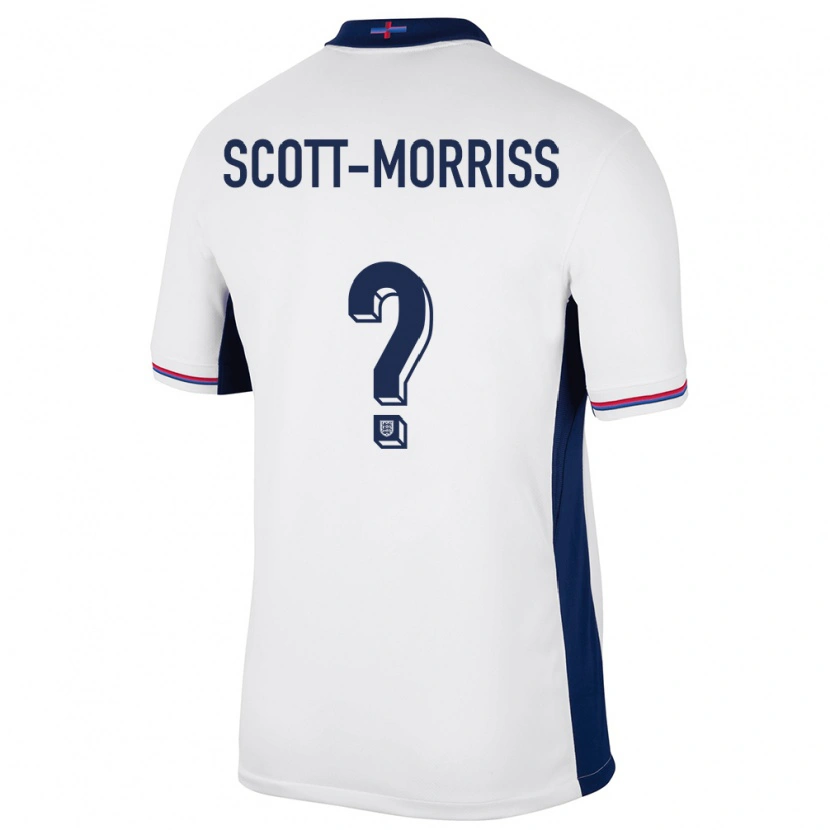 Danxen Damen England Gus Scott-Morriss #0 Weiß Heimtrikot Trikot 24-26 T-Shirt
