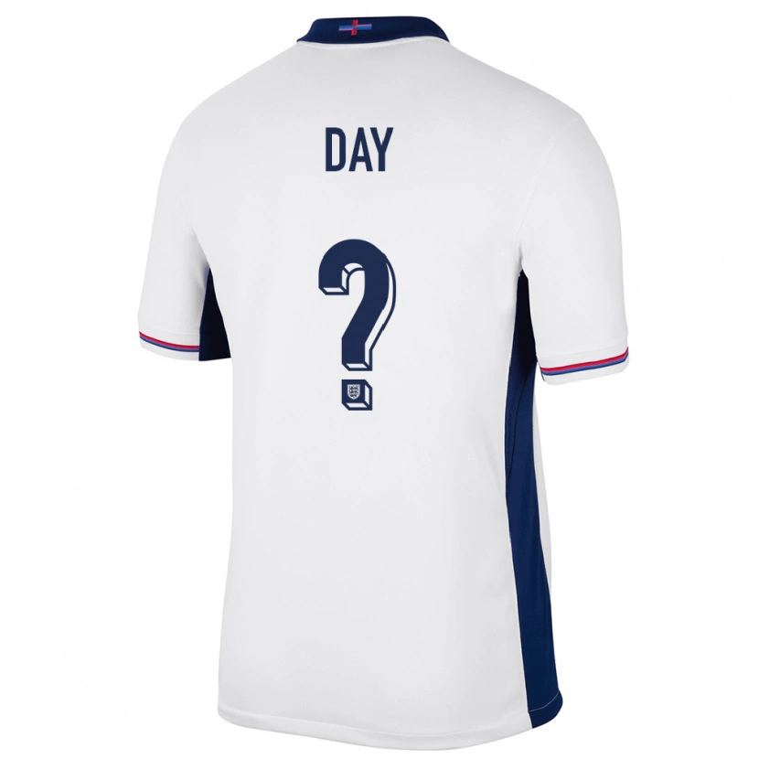 Danxen Damen England Frankie Day #0 Weiß Heimtrikot Trikot 24-26 T-Shirt