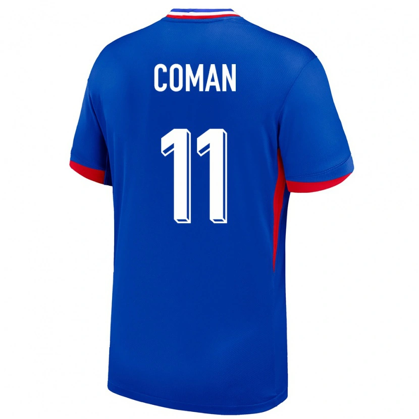 Danxen Damen Frankreich Kingsley Coman #11 Blau Heimtrikot Trikot 24-26 T-Shirt