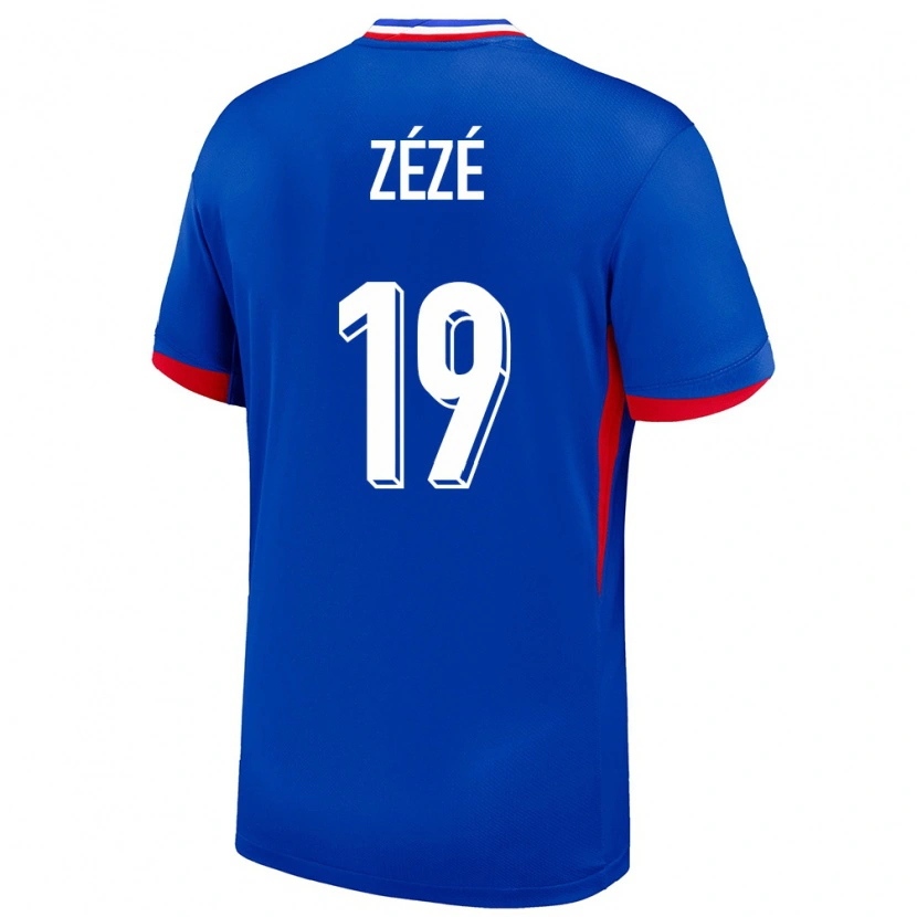 Danxen Damen Frankreich Nathan Zézé #19 Blau Heimtrikot Trikot 24-26 T-Shirt