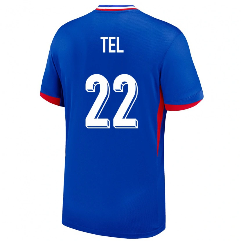 Danxen Damen Frankreich Mathys Tel #22 Blau Heimtrikot Trikot 24-26 T-Shirt