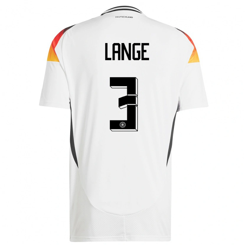 Danxen Damen Deutschland Maximilian Lange #3 Weiß Heimtrikot Trikot 24-26 T-Shirt
