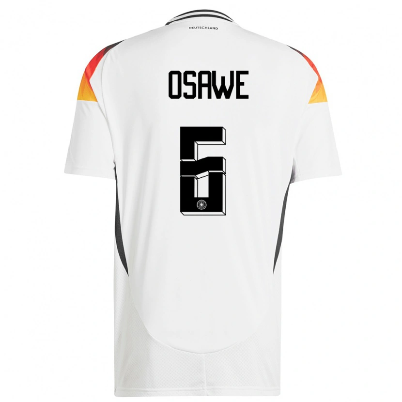Danxen Damen Deutschland Winners Osawe #6 Weiß Heimtrikot Trikot 24-26 T-Shirt