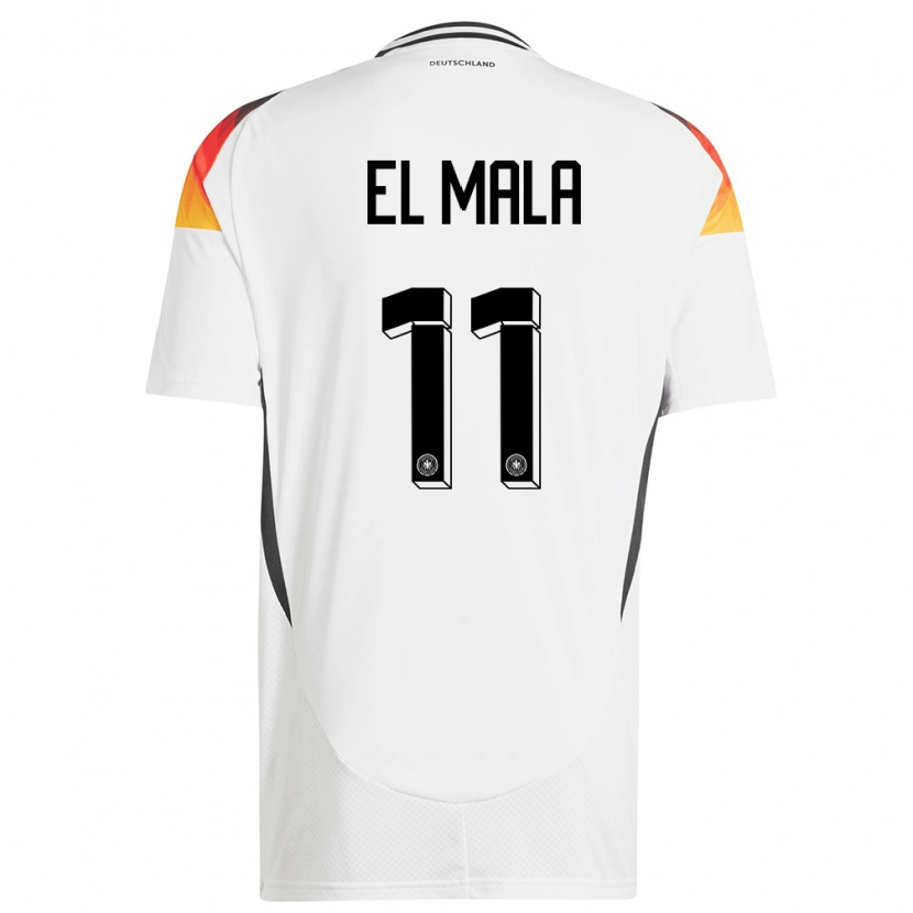 Danxen Damen Deutschland Said El Mala #11 Weiß Heimtrikot Trikot 24-26 T-Shirt