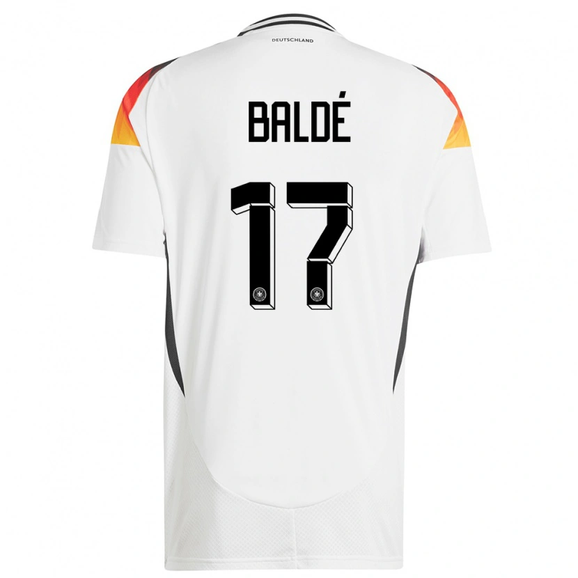 Danxen Damen Deutschland Fabio Baldé #17 Weiß Heimtrikot Trikot 24-26 T-Shirt