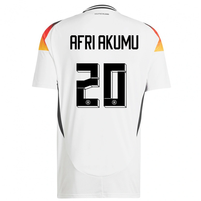 Danxen Damen Deutschland Maik Afri Akumu #20 Weiß Heimtrikot Trikot 24-26 T-Shirt