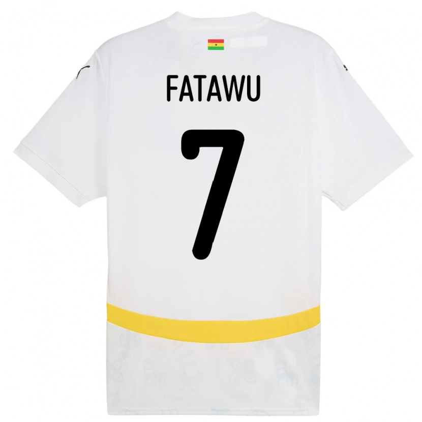 Danxen Damen Ghana Issahaku Fatawu #7 Weiß Heimtrikot Trikot 24-26 T-Shirt